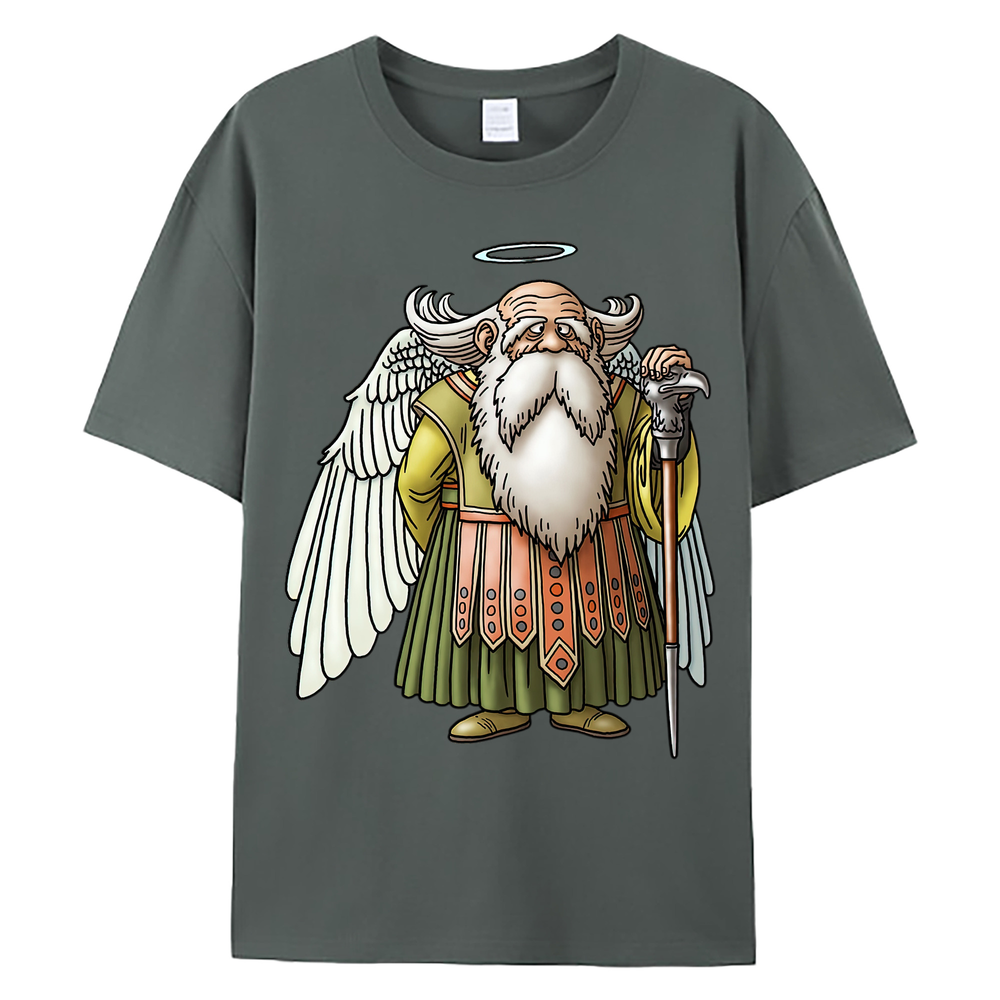 （画像用） ドラゴンクエスト Doragon Kuesuto Dragon Quest 綿100％ メンズ半袖Tシャツ｜肌触りやわらか＆通気性